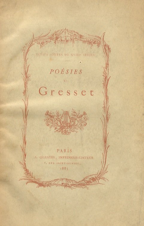 Poésies choisies (.) Avec une Notice bio-bibliographique par L. Derome.