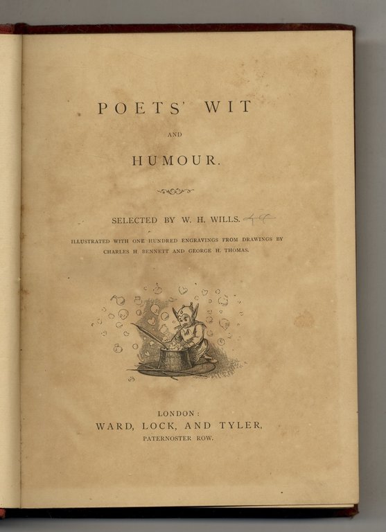 Poets' Wit and Humour. Illustrated with 100 engravings from drawings …