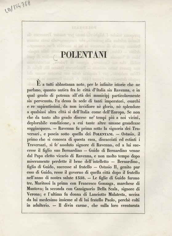 POLENTANI di Ravenna