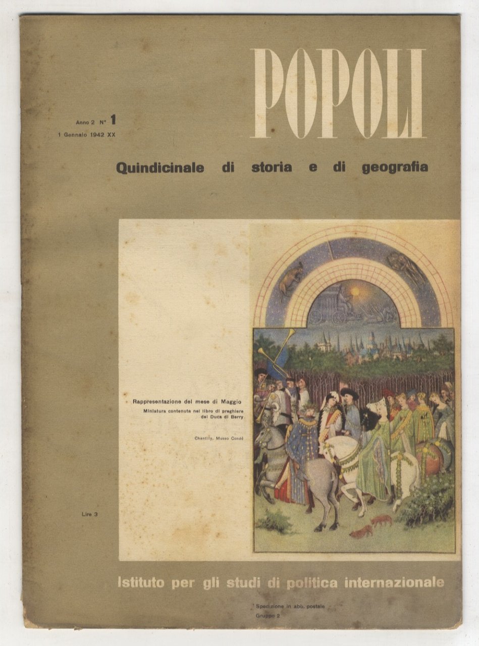 POPOLI. Quindicinale di storia e di geografia. Anno 2. 1942. …
