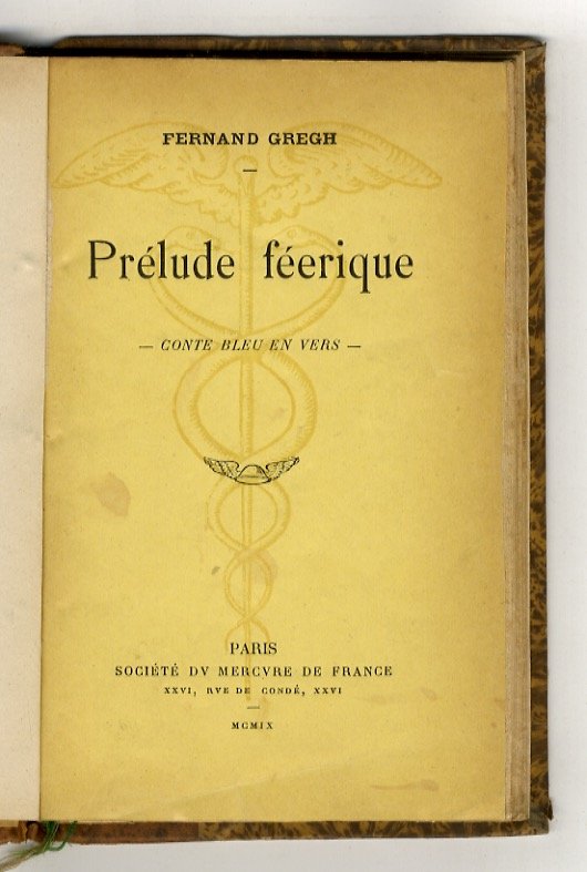 Prélude féerique. Conte bleu en vers.
