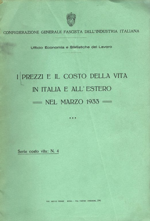 PREZZI (I) e il costo della vita in Italia e …
