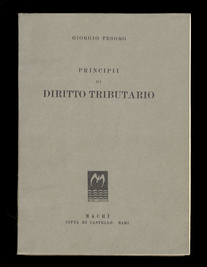 Principii di diritto tributario.