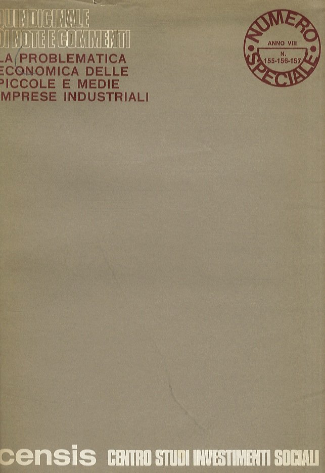 Problematica (La) economica delle piccole e medie imprese industriali.