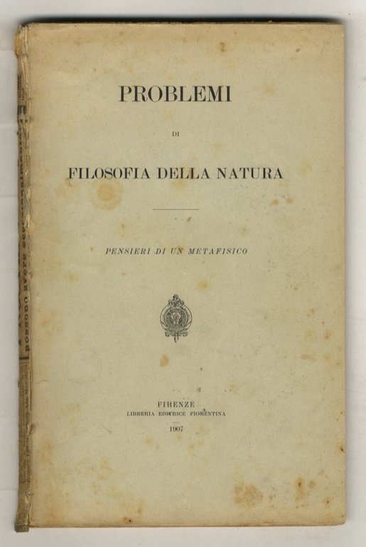 Problemi di filosofia della natura. Pensieri di un metafisico. | Immagine Gallery 2