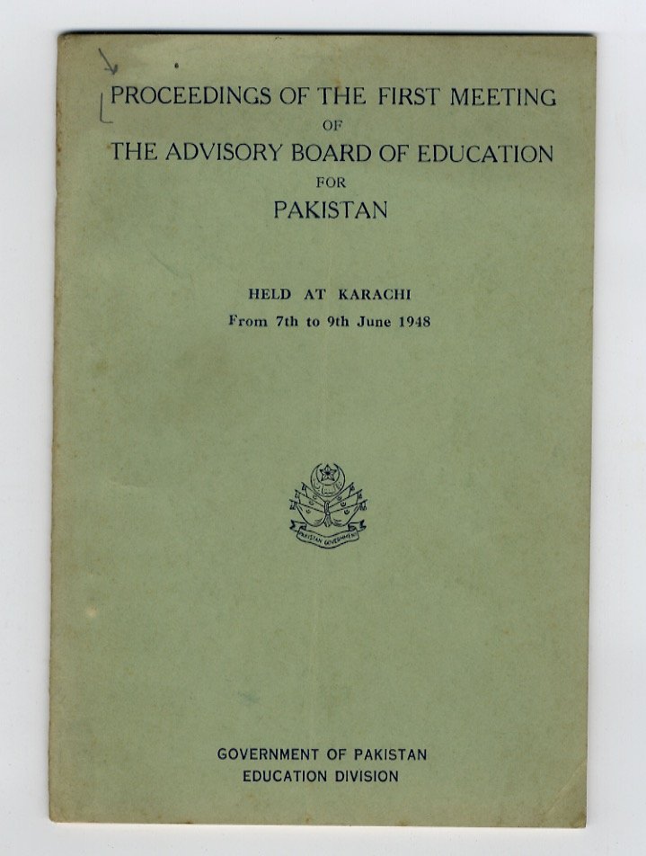 PROCEEDINGS of the first meeting of the Advisory Board of …