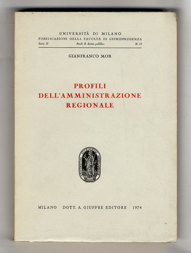 Profili dell'amministrazione regionale.