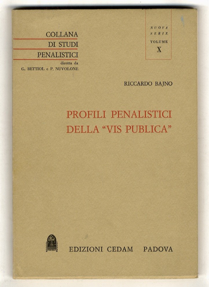 Profili penalistici della “vis publica”.