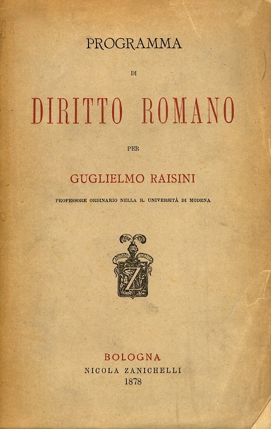 Programma di diritto romano.