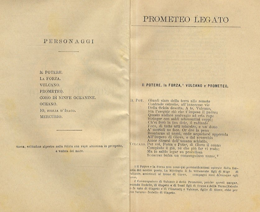 Prometeo legato. [Segue:] I sette a Tebe. [Segue:] I Persiani. …