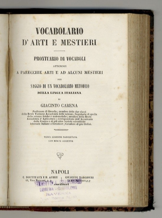 Prontuario di vocaboli attenenti a cose domestiche, e altre di …