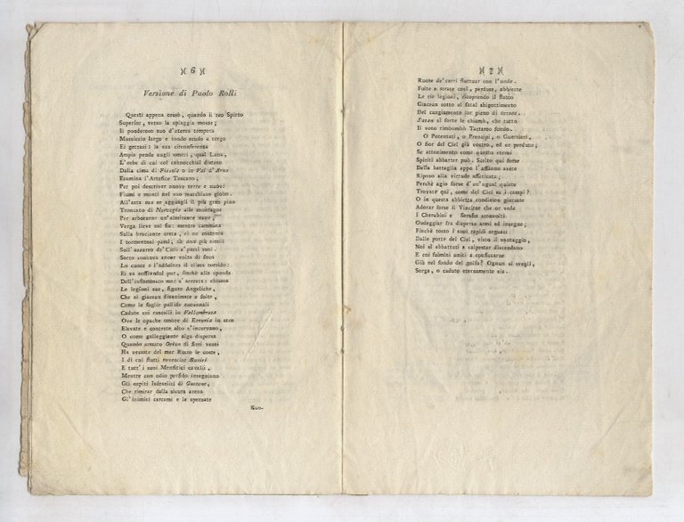 Prospetto del Paradiso Perduto di Giovanni Milton tradotto in versi …