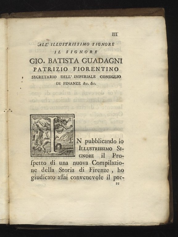 Prospetto di una nuova compilazione della Storia Fiorentina, da suoi …