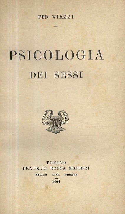 Psicologia dei sessi.