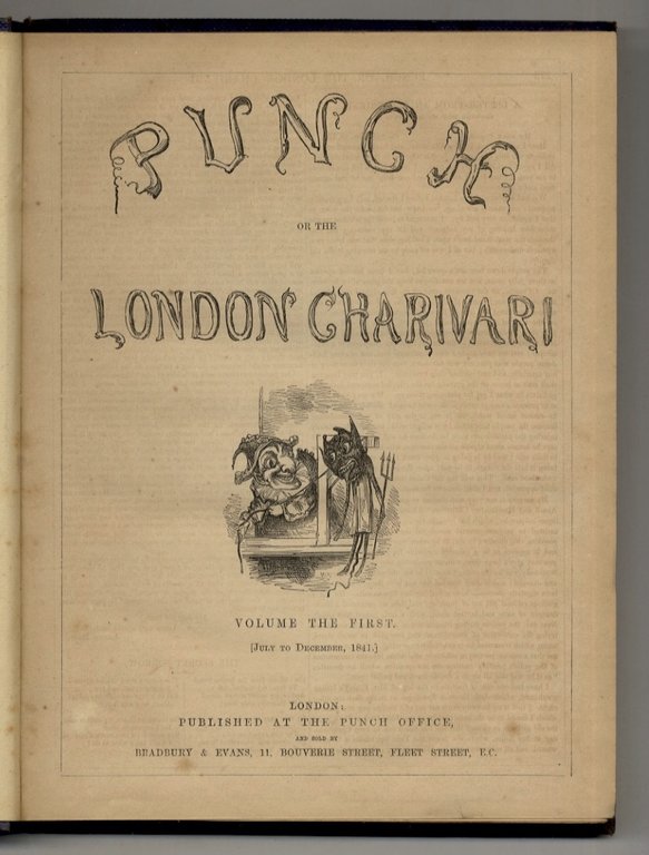PUNCH, or the London Charivari. Di questa celebre rivista illustrata …