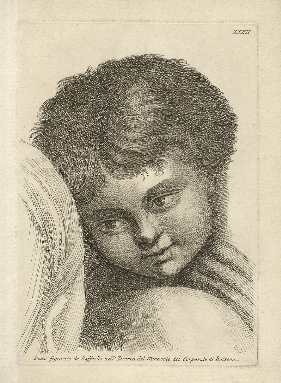 Putto figurato da Raffaello nell'Istoria del Miracolo del Corporale di …