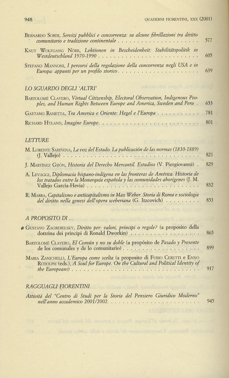 QUADERNI FIORENTINI per la storia del pensiero giuridico moderno. N. …