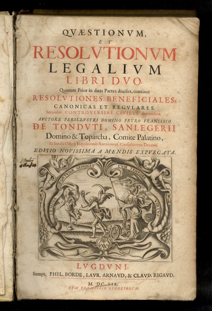 Quaestionum, et resolutionum legalium libri duo. Quorum prior in duas …