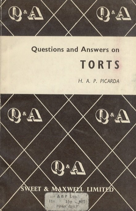 Questions and Answers on Torts.