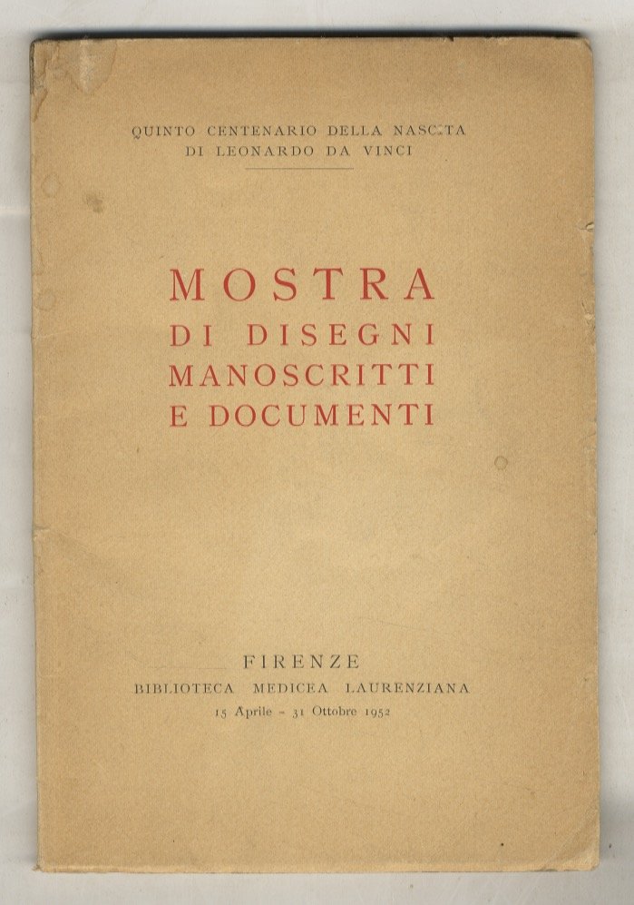 Quinto Centenario della nascita di Leonardo da Vinci. Mostra di … | Immagine principale