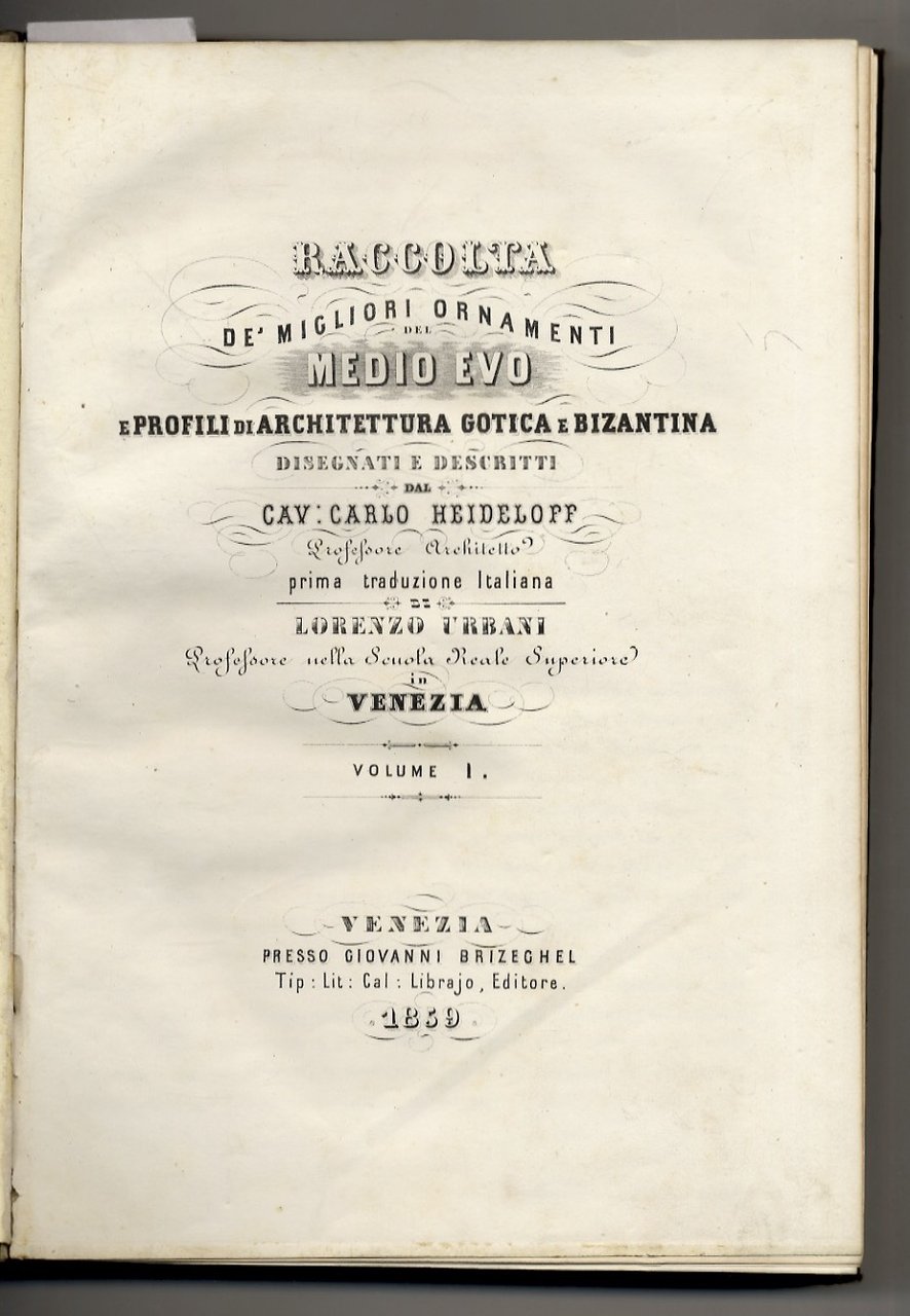Raccolta de' migliori ornamenti del Medio Evo e profili di …