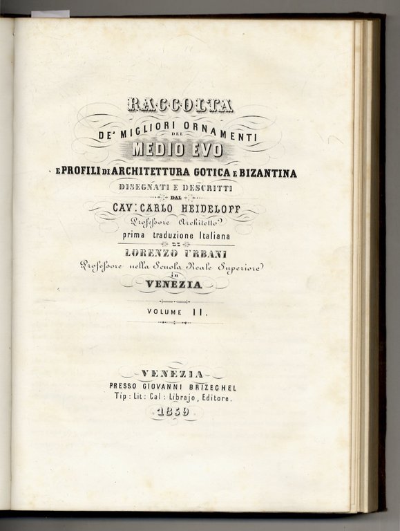 Raccolta de' migliori ornamenti del Medio Evo e profili di …