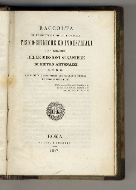 Raccolta delle più ovvie e più utili operazioni fisico-chimiche ed …