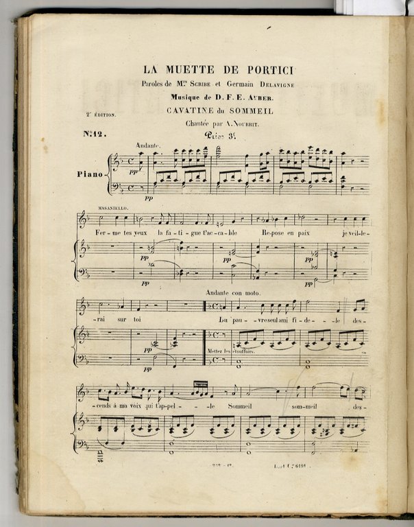 Raccolta di 45 partiture a stampa di autori francesi o …
