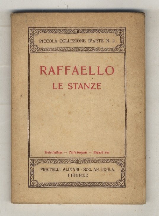 Raffaello. Le Stanze. Piccola Collezione d'arte, n. 2.