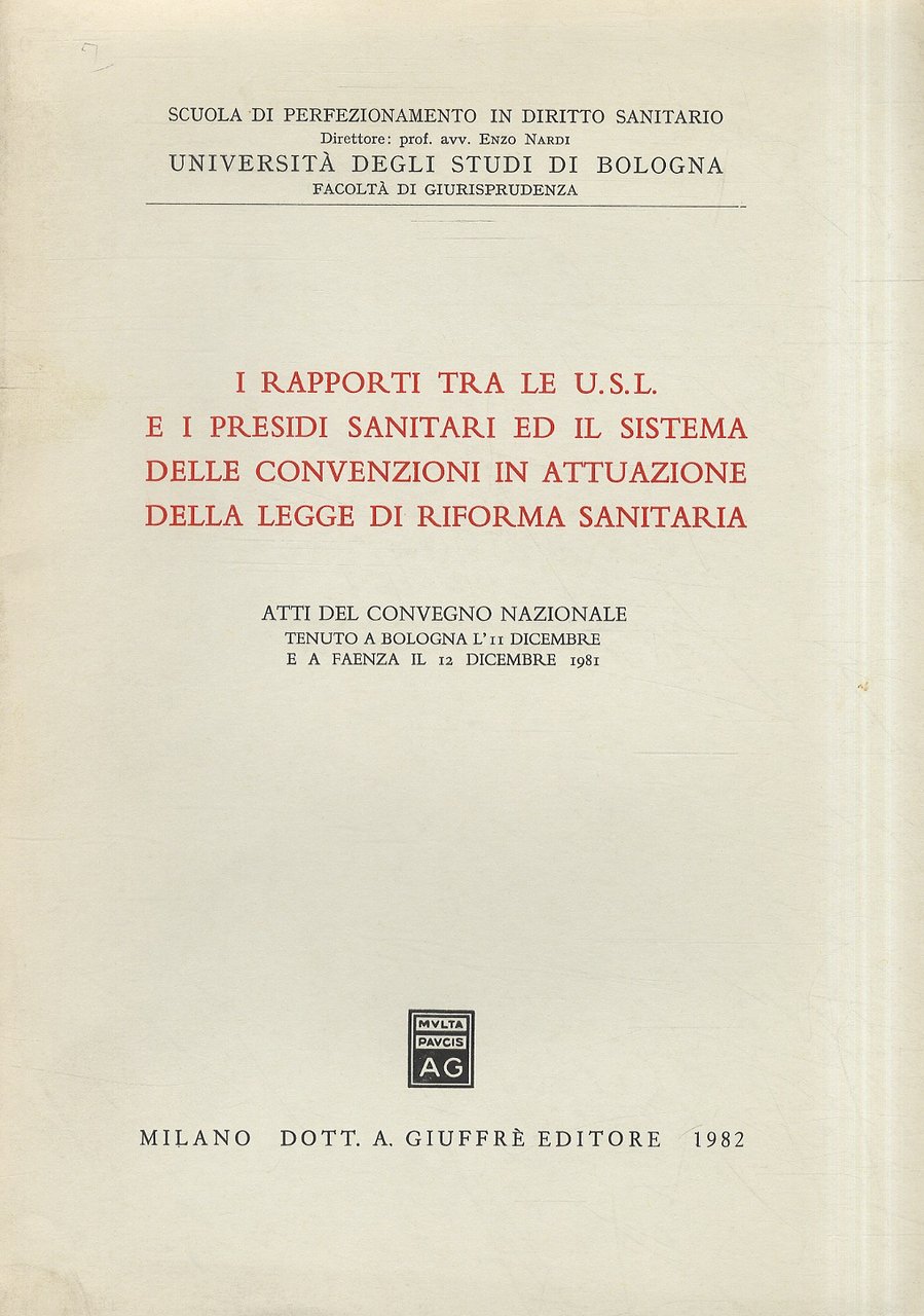 RAPPORTI (I) tra le U.S.L. e i presidi sanitari ed …