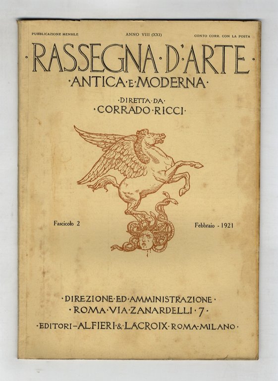 RASSEGNA d'Arte antica e moderna. Diretta da Corrado Ricci. Anno …