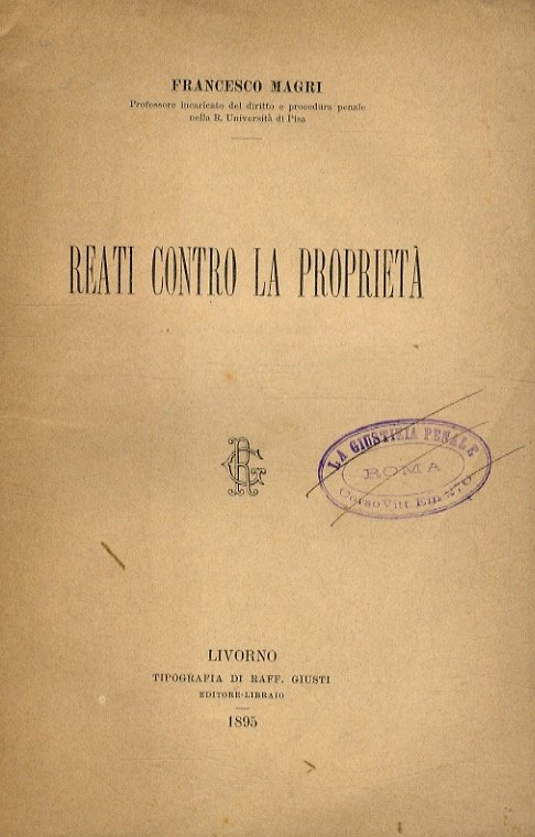 Reati contro la proprietà.