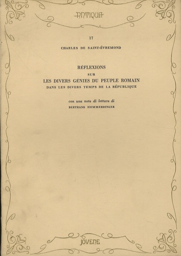 Réflexions sur les divers génies du peuple romain dans les …