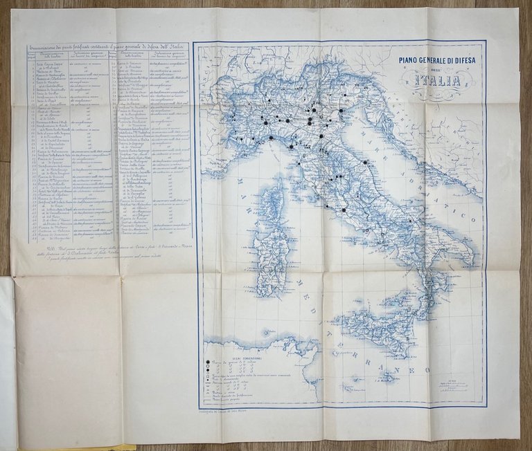 Relazione a corredo del piano generale di difesa dell'Italia presentato …