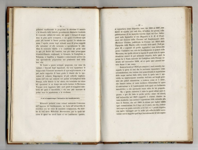 Relazione sullo stato del bonificamento delle Maremme toscane nel luglio … | Immagine Gallery 2