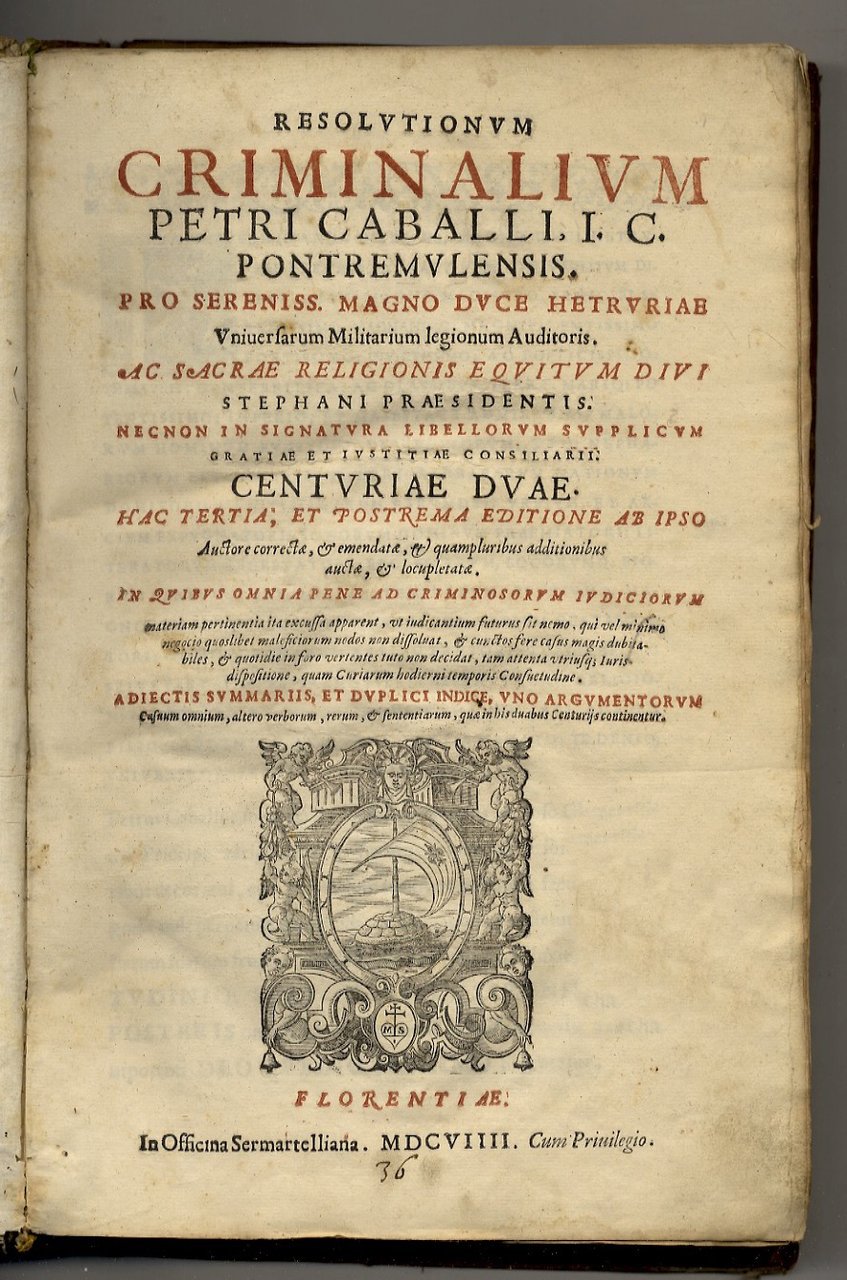 Resolutionum criminalium Petri Caballi, I.C. Pontremulensis. Pro sereniss. Magno Duce … | Immagine principale