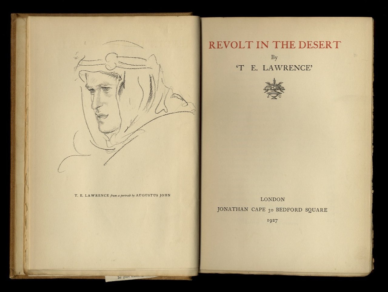 Revolt in the Desert. By T.E. Lawrence.