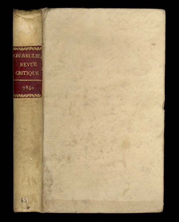 Revue critique des livres nouveaux publiés pendant l'année 1840. 8e …
