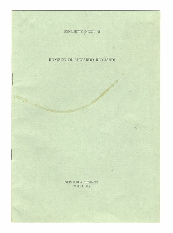 Ricordo di Riccardo Ricciardi.