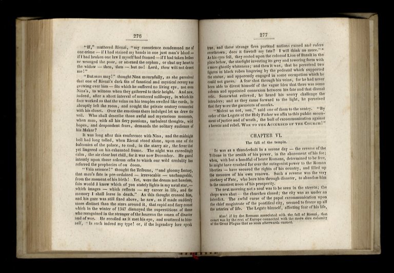 Rienzi. The last of the Roman tribunes [.] Copyright Edition.