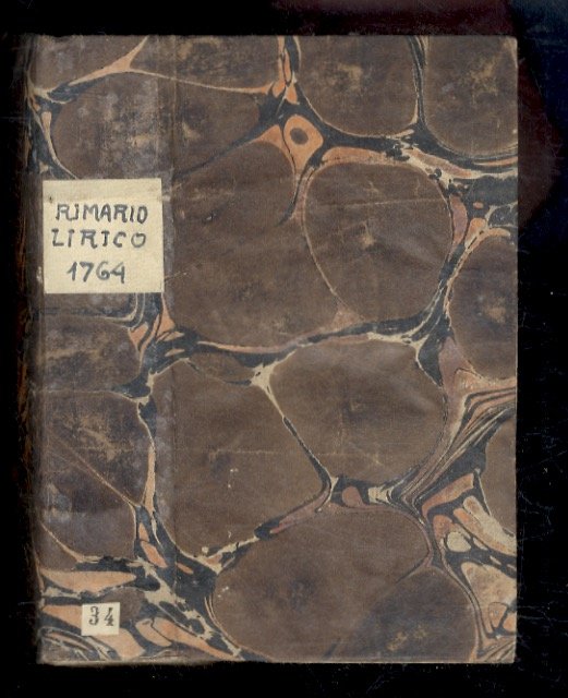 RIMARIO Lirico o sia la tavola di tutte le rime …