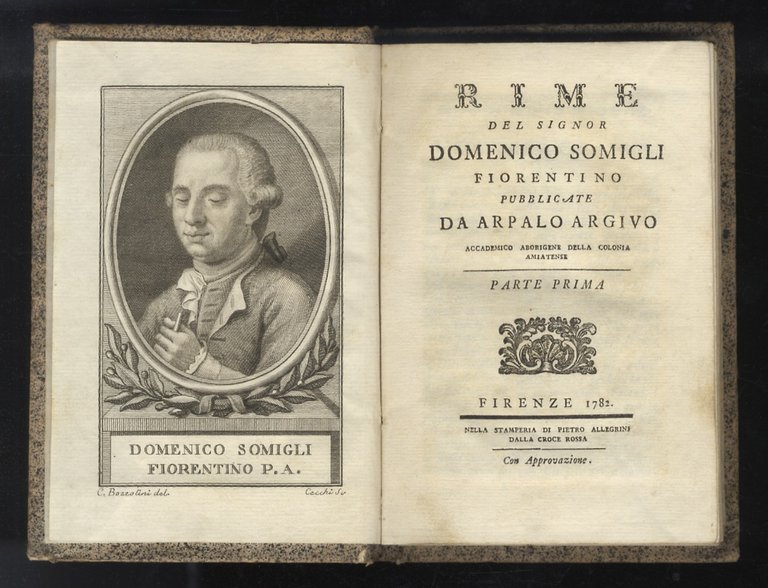 Rime del signor Domenico Somigli fiorentino pubblicate da Arpalo Argivo … | Immagine Gallery 1
