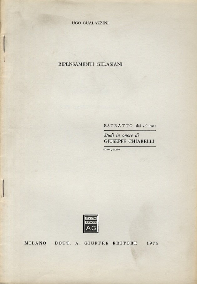 Ripensamenti gelasiani.