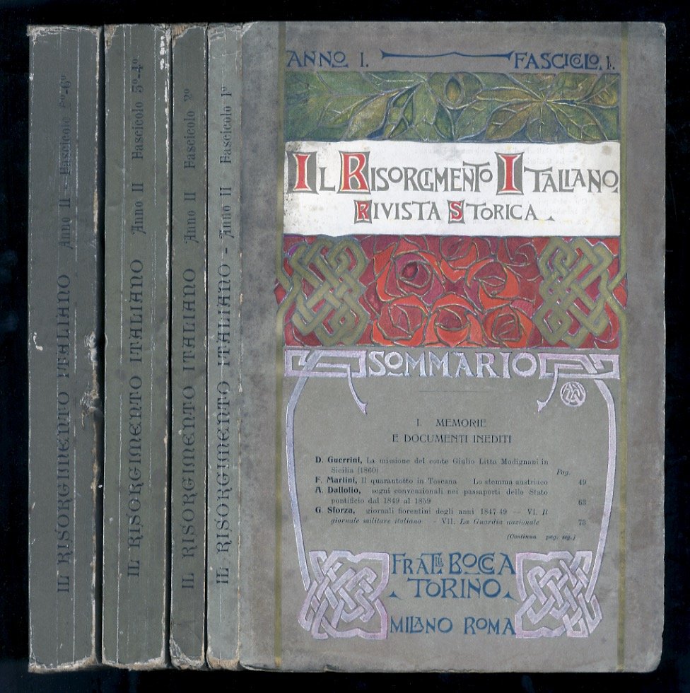 RISORGIMENTO (IL) italiano. Rivista storica. (Organo della "Società nazionale per …