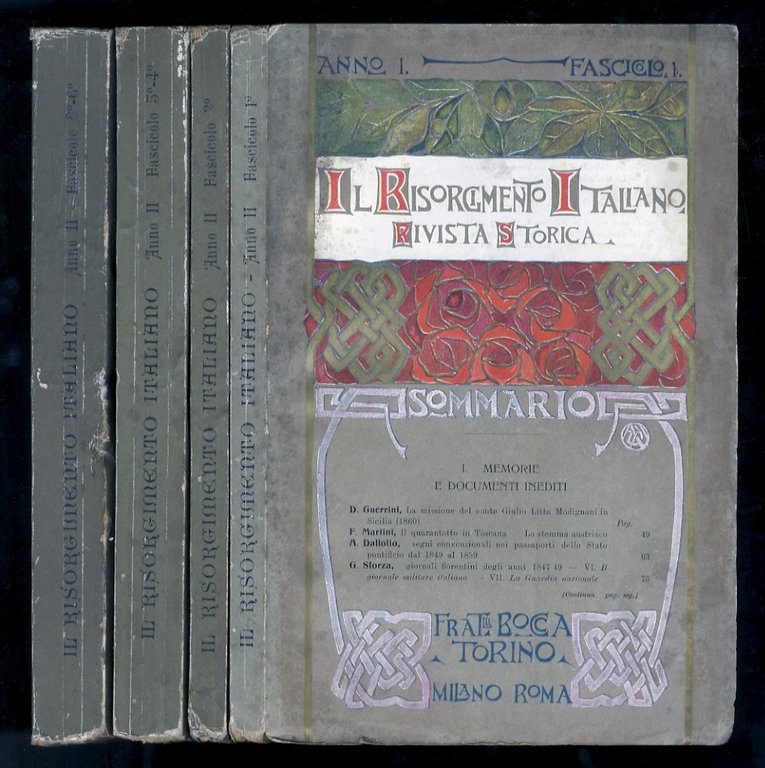 RISORGIMENTO (IL) italiano. Rivista storica. (Organo della "Società nazionale per … | Immagine Gallery 1