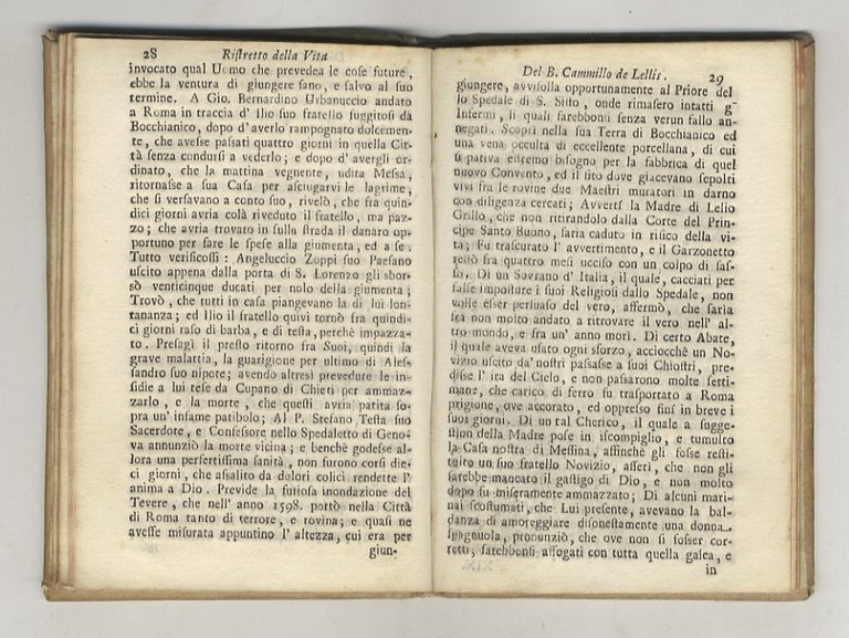 Ristretto istorico della vita, virtu, e miracoli del b. Cammillo …