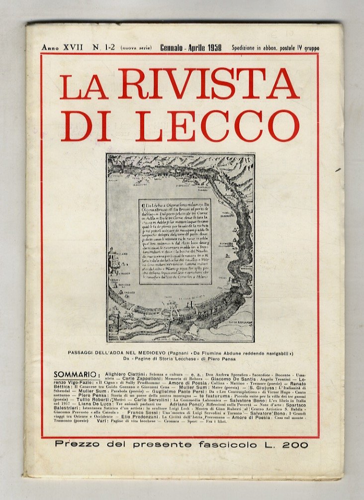 RIVISTA di Lecco. Anno XVII. N. 1-2. Gennaio-aprile 1958.