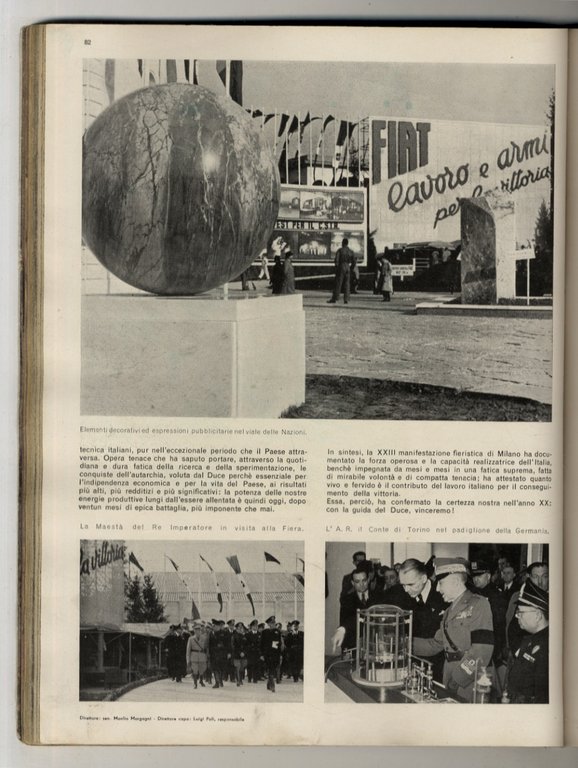 RIVISTA (LA) Illustrata del Popolo d'Italia. Anno XX. N. 5. …