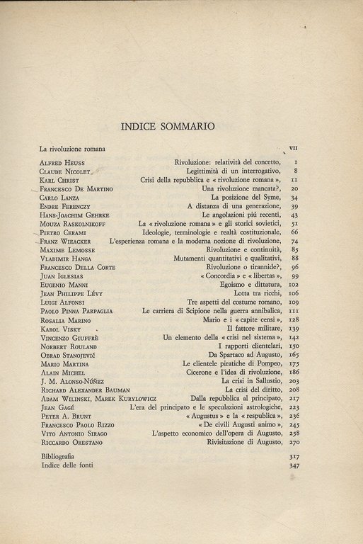 Rivoluzione (La) Romana. Inchiesta tra gli antichisti.