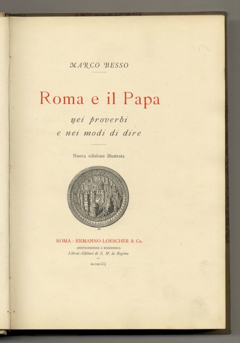 Roma e il Papa nei proverbi e nei modi di …